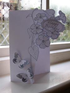 SCANNCUT OPTIMISED Line Art (over The Edge) Card 20 With Butterflies