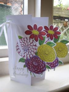 Double Floral Over The Edge Card 1