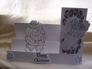 Santa Side Step Card Silhouette