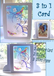 BUTTERFLIES 3D SUNCATCHER (3 IN 1) CARD