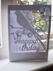 FRAMED BIRD CARD