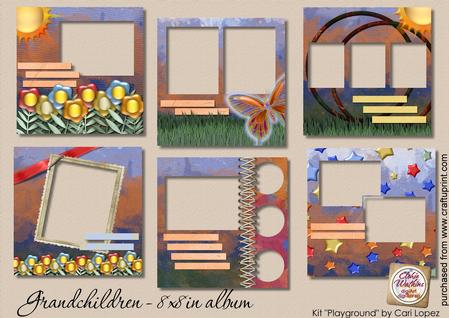 Grandchildren - 8x8in
