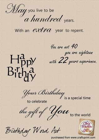 Birthday Sayings