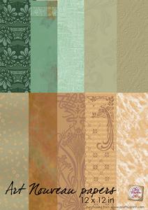 Art Nouveau Paper Set