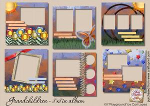 Grandchildren - 8x8in