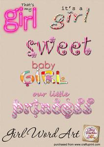 Girl Word Art