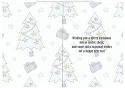 Christmas card insert A5
