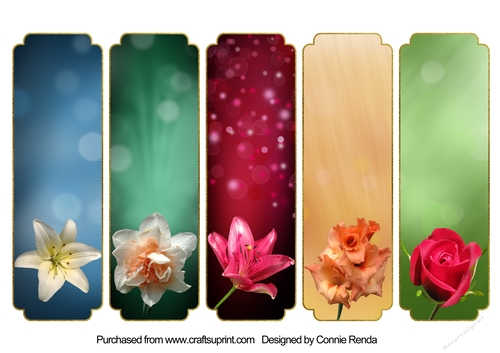 Floral Bookmarks