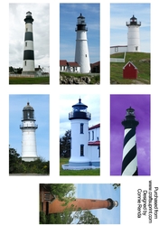 Lighthouse Photos Collage Sheet