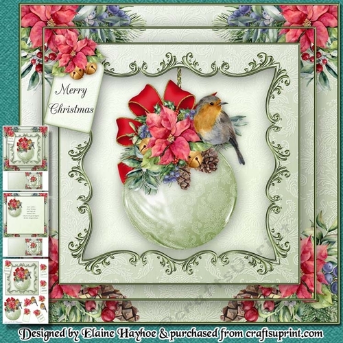 Christmas Robin Bauble Mini Kit