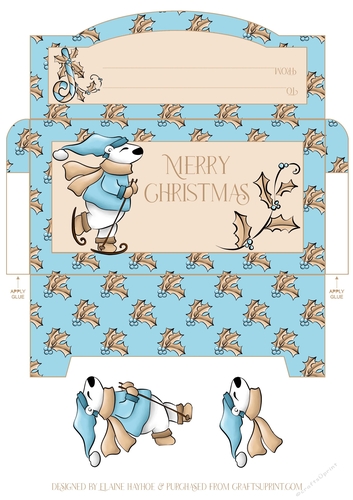 Polar Bear Christmas Money Envelope
