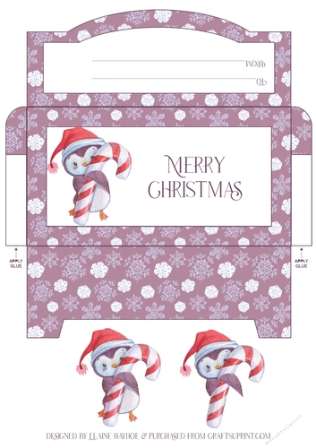 Penguin Christmas Money Envelope