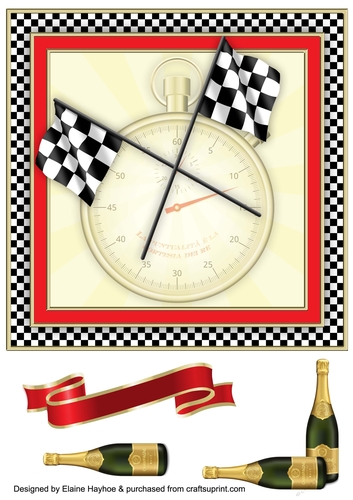 Red Racing DIY Base Card