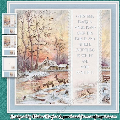 Country Christmas Scene Mini Kit