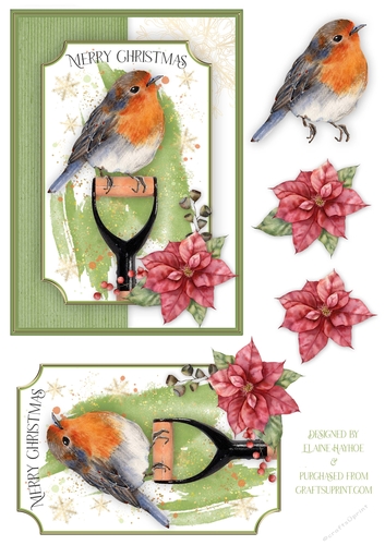 Garden Robin 5x7 Card Front