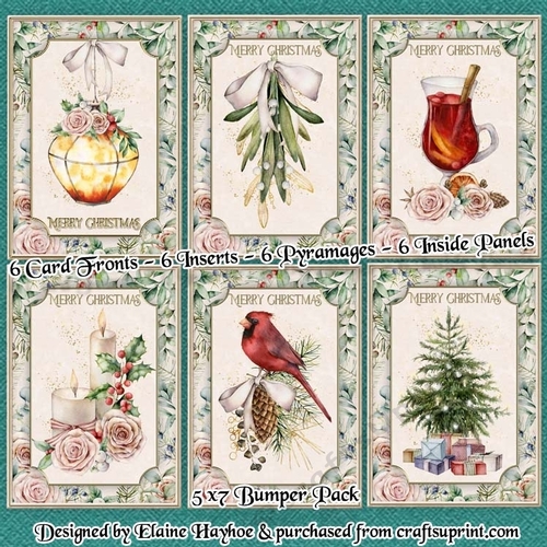 Vintage Ivory 5x7 Christmas Bumper Kit