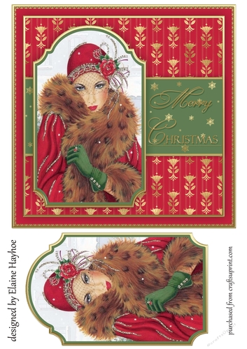 Art Deco Christmas Card Front 1