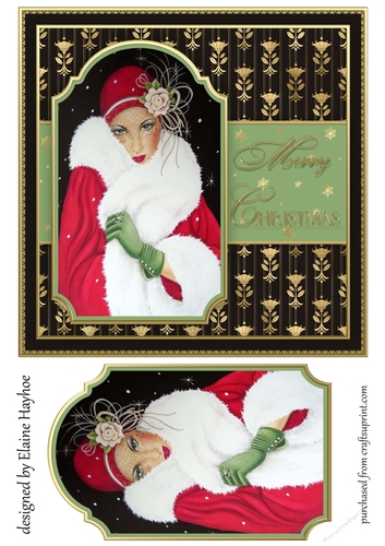 Art Deco Christmas Card Front 2