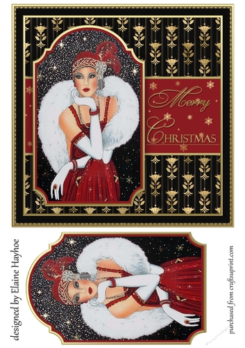 Art Deco Christmas Card Front 3