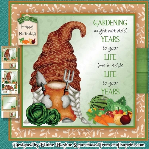 Female Gardening Gnome Mini Kit