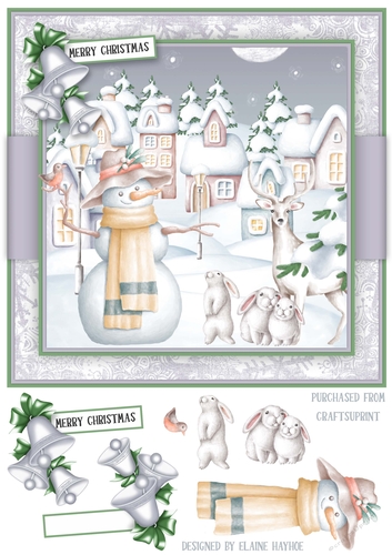 Winter Village Card Front