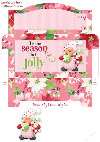 Jolly Gnome 1 Cash Gift Envelope