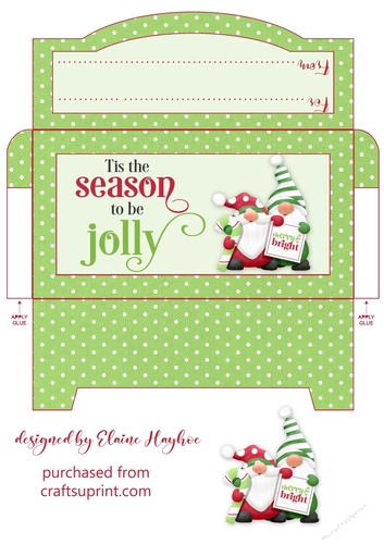 Jolly Gnome 4 Cash Gift Envelope