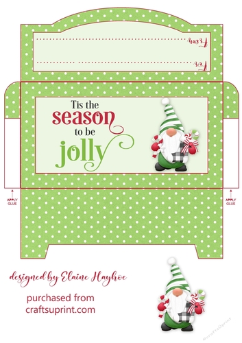 Jolly Gnome 5 Cash Gift Envelope