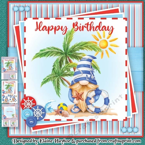 Beach Gnome Blue Mini Kit