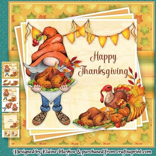 Thanksgiving Gnome 1 Mini Kit (Turkey)