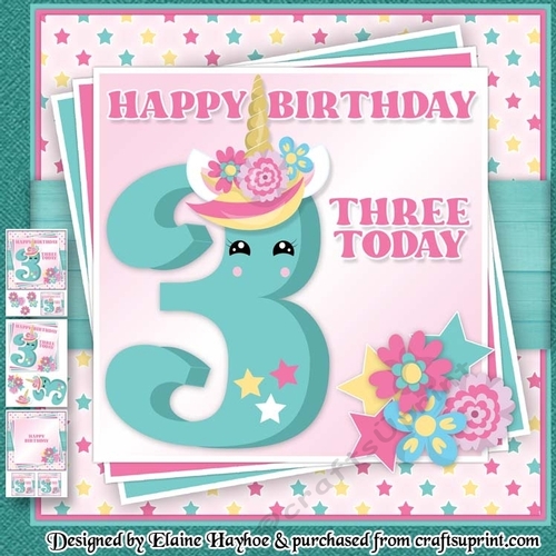 Unicorn Age 3 Mini Kit