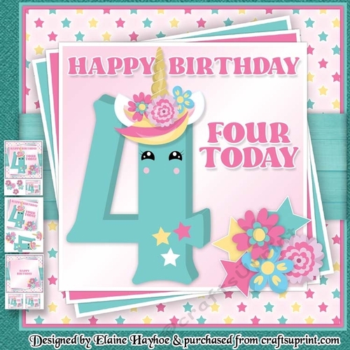 Unicorn Age 4 Mini Kit