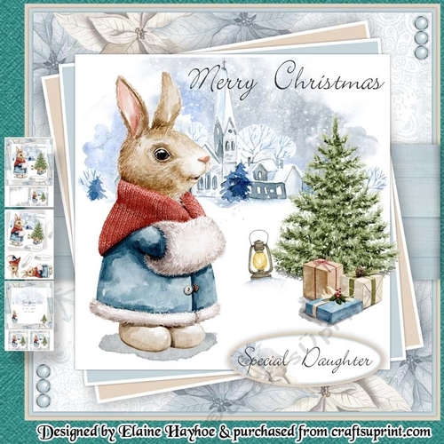 Daughter-Granddaughter Bunny Christmas Mini Kit