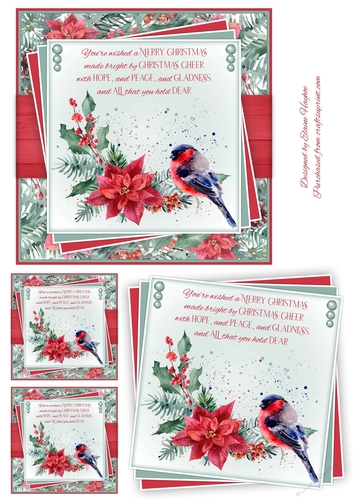 6inch Bullfinch 2 Card Front