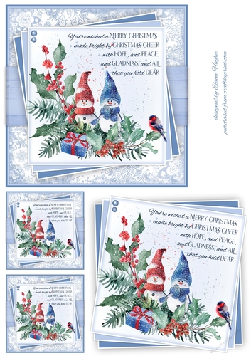 6inch Snowmen 1 Card Front