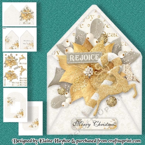 Glorious Christmas Envelope Shaped Card Kit