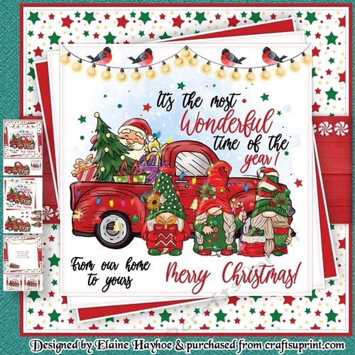 Christmas Gnome Truck Mini Kit