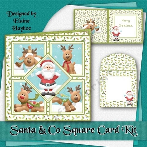 Santa and Co Christmas Card Kit