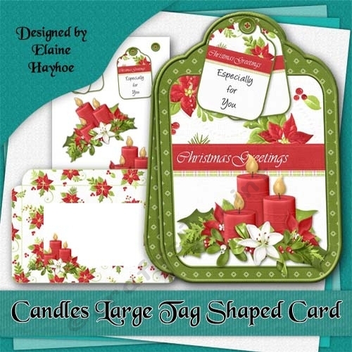 Candles Tag Shaped Card Kit