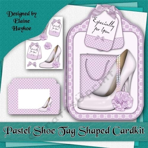 Pastel Shoe Tag Shaped Card Kit