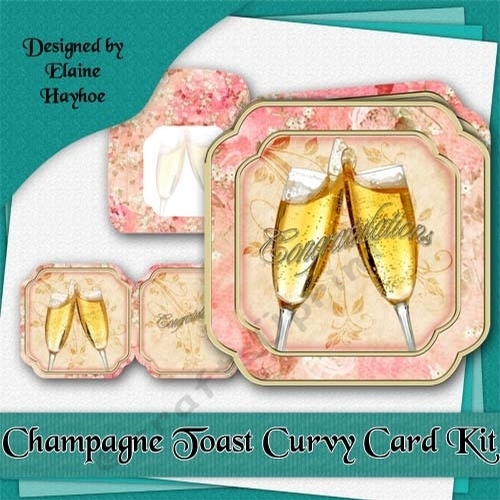 Champagne Toast Card Kit