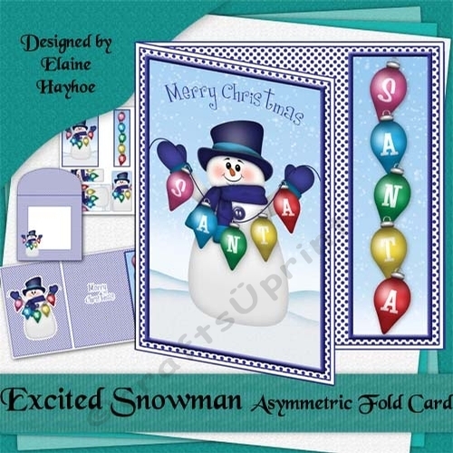Excited Snowman Card Kit