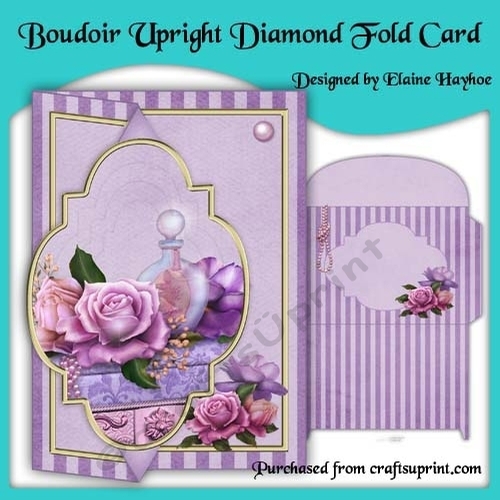 Boudoir Diamond Fold Card