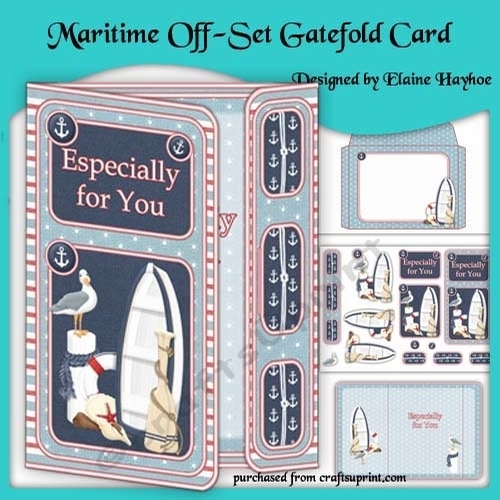 Maritime Off Set Gatefold Birthday Card Kiy
