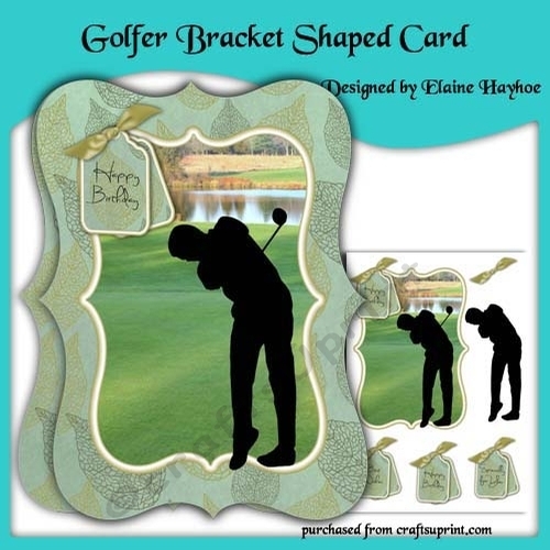 Golfer Bracket Shaped Card Kit