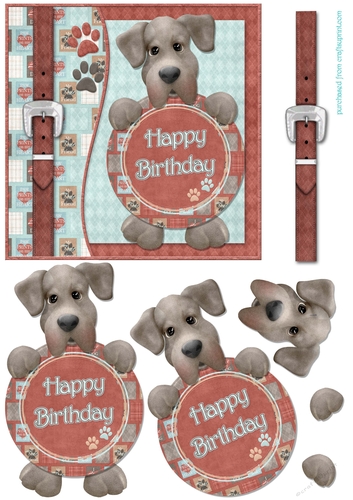 Doggie Greetings Cardfront/Topper