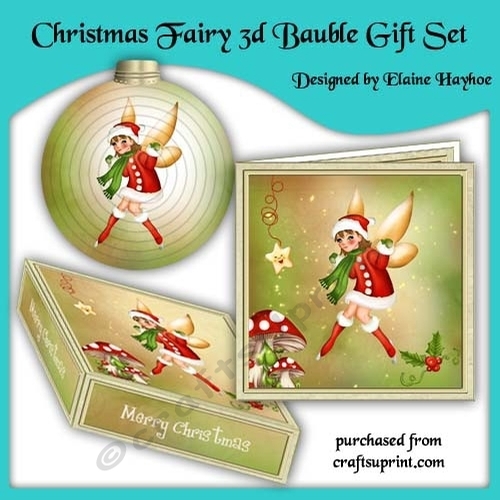 Christmas Fairy 3d Bauble Gift Set