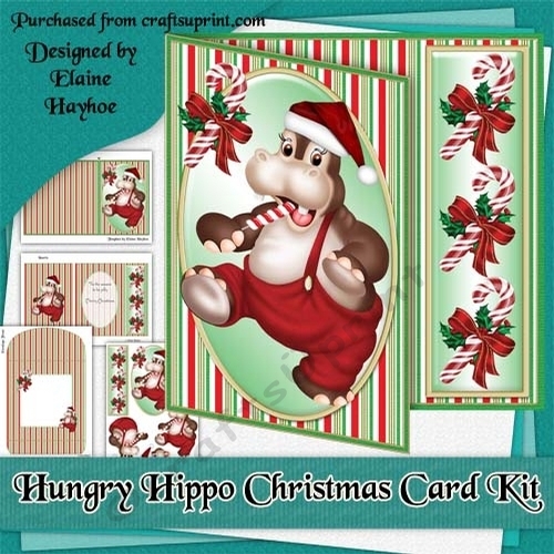 Hungry Hippo Christmas Card Kit