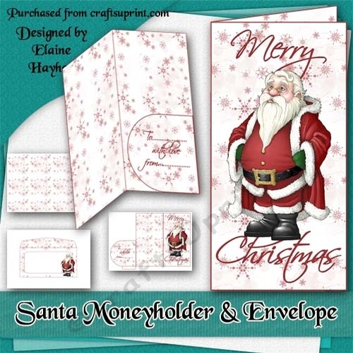 Santa Moneyholder and Envelope
