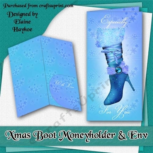 Xmas Boot Moneyholder and Envelope
